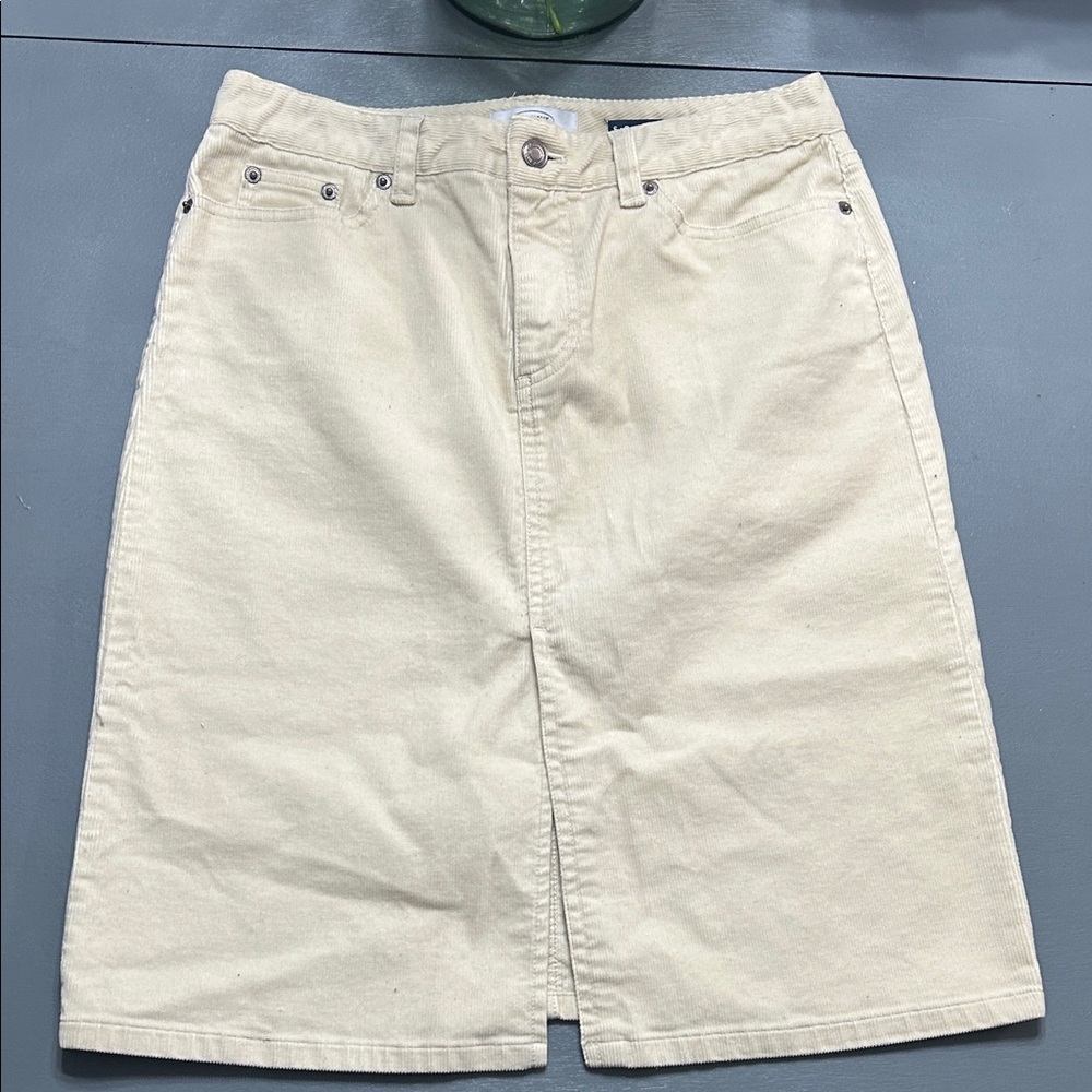 Old Navy Cream Pencil Skirt